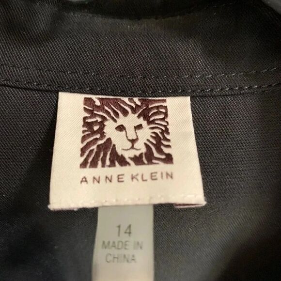 NWOT Anne Klein Black Long-sleeve Shirt #26 - Picture 5 of 5